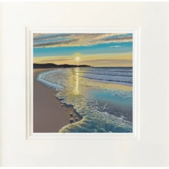 Scottish Landscape mounted print - Golden Hour Barra
